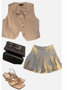 Aritzia Pleated Mini Skirt
